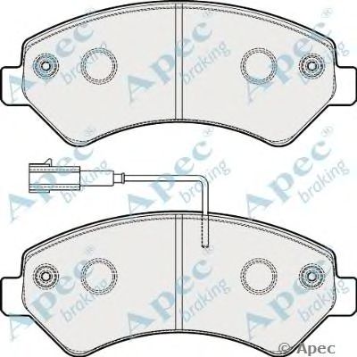 APEC BRAKING pad1859 -  Комплект тормозных колодок, дисковый тормоз
